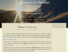 Tablet Screenshot of mammutontherun.com